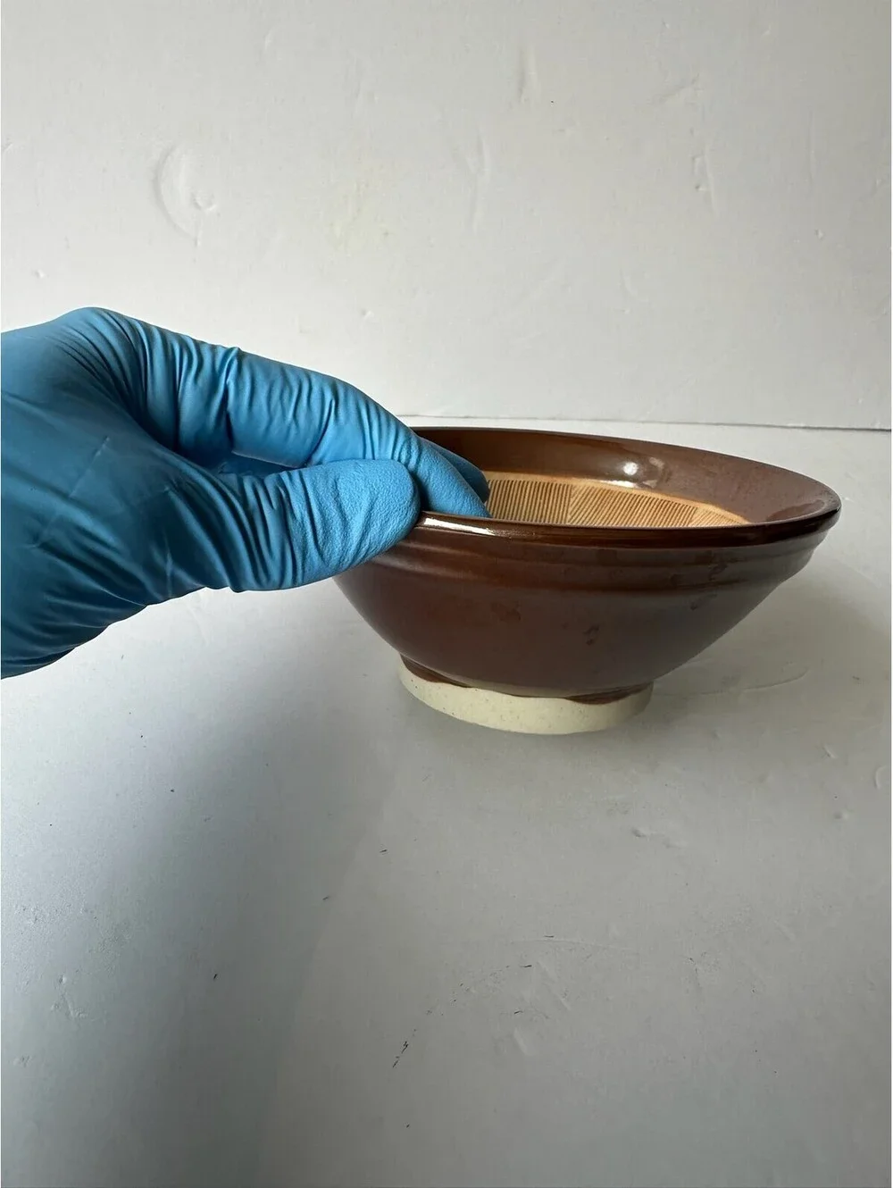 Japanese Suribachi Mortar Bowl Ceramic Grinding Bowl Kitchen Tool C-9